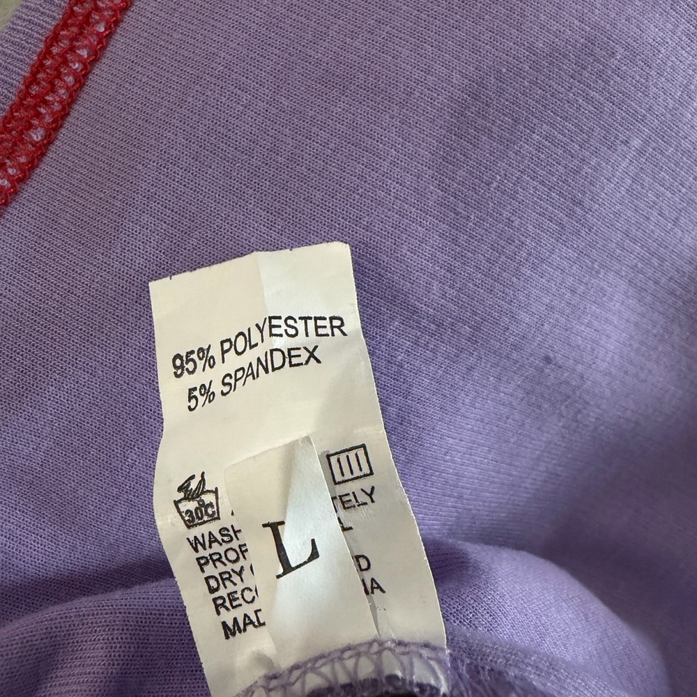 Purple Top with Red Trim